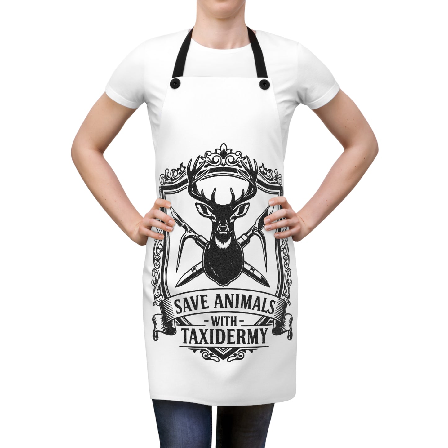 Funny Taxidermy Themed Apron