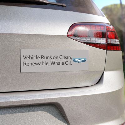 Clean, renewable whale Oil Car Magnet