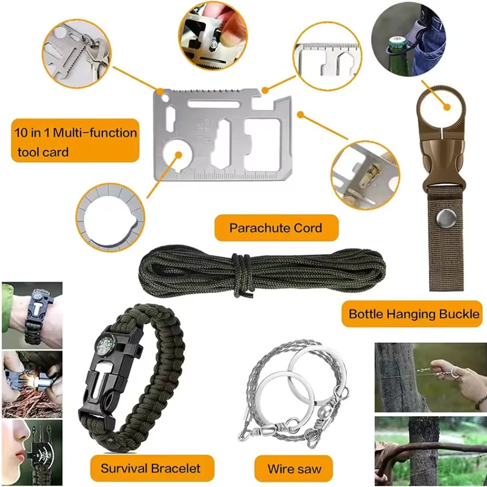 31-in-1 Emergency Survival Kit - Complete Tactical Outdoor Gear Set